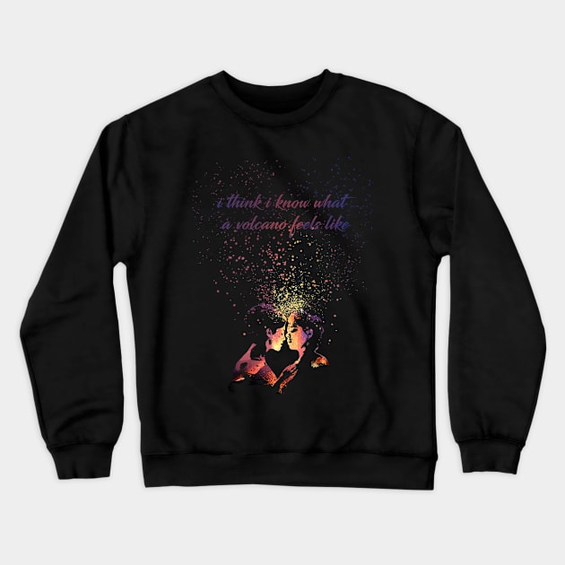 Emisue Dickinson Volcano Explosion Love Crewneck Sweatshirt by MairlaStore